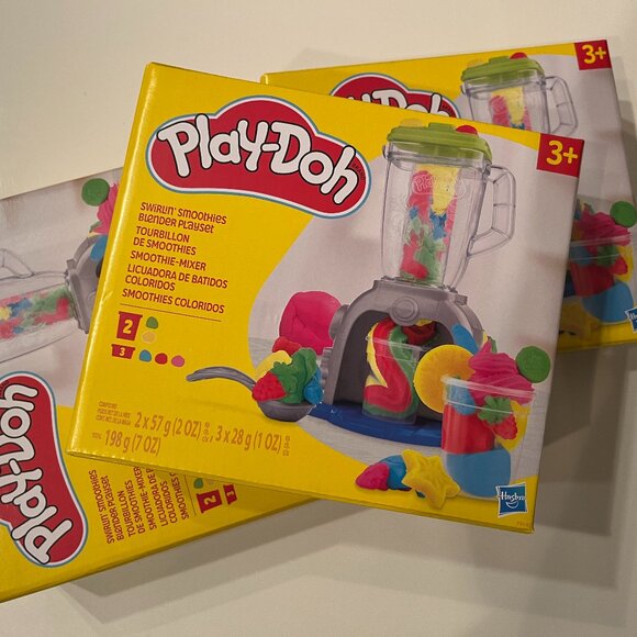 Hasbro Play-Doh Smoothie Maker Playset Lot of 3 Kids Blender Toys New (hg/x) - Picture 9 of 12
